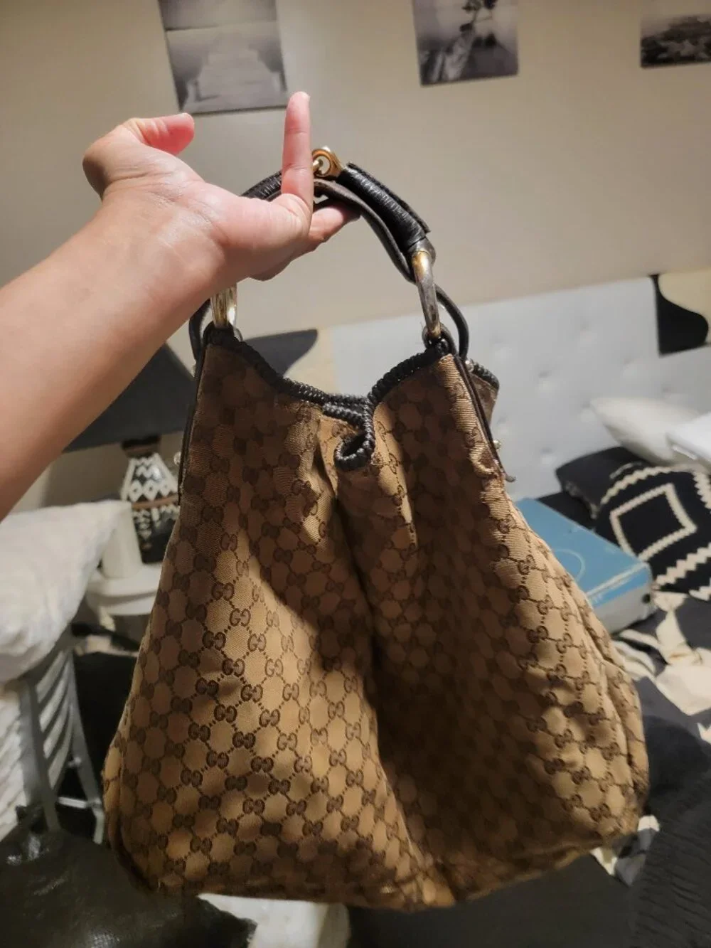 Authentic Gucci Brown Monogram Bag